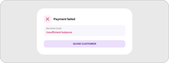 Clear Failure Reasons