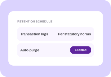 Clear Data Retention Timelines